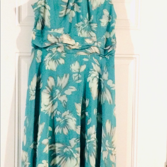 J Howard Dress Size 12 Long Mint Floral - Picture 12 of 13